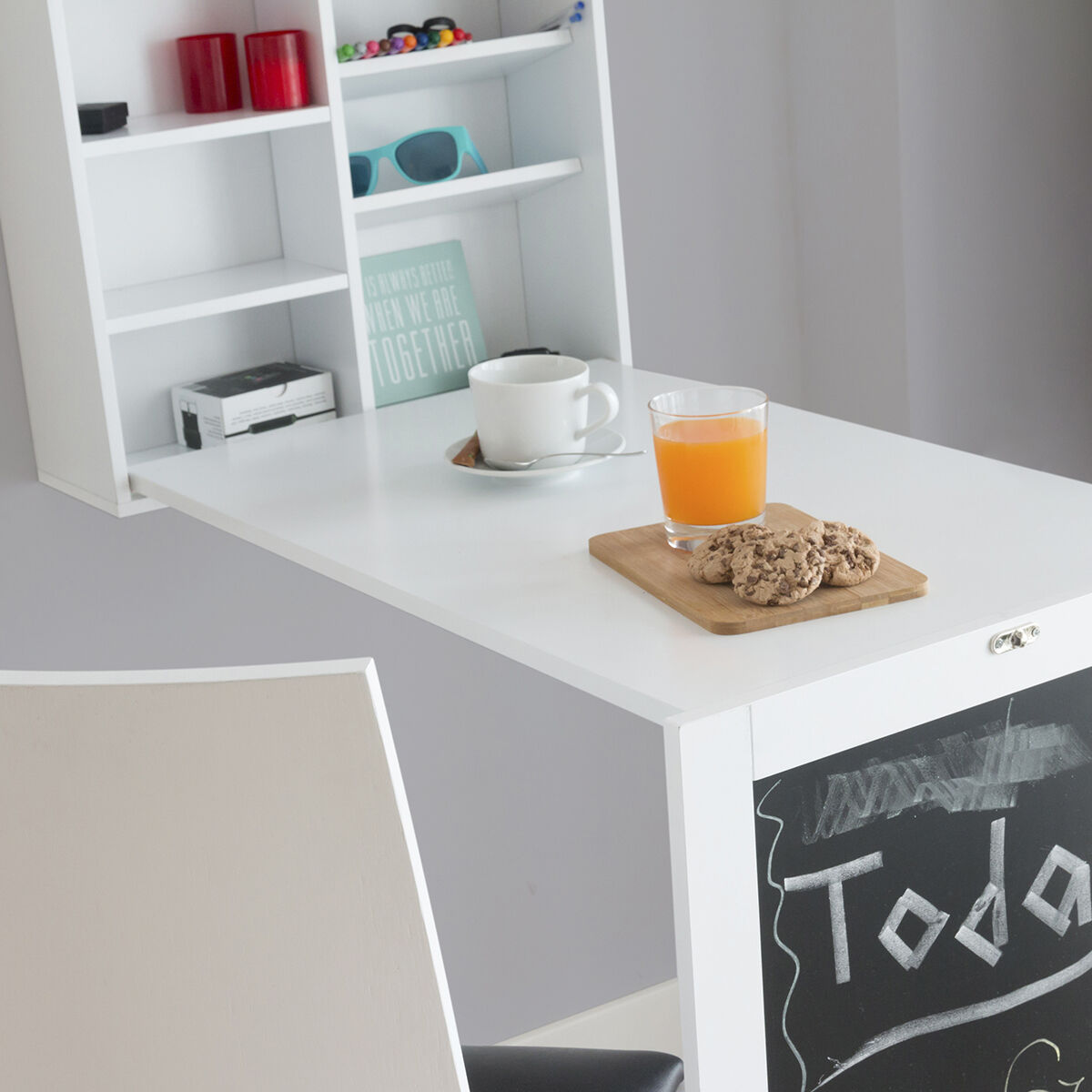 Hopfällbart väggskrivbord Woldy InnovaGoods - 10