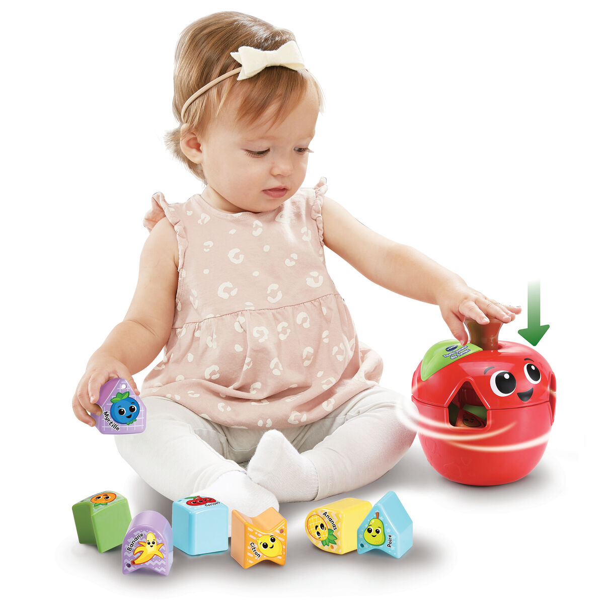 Interaktiv leksak för småbarn Vtech Baby Tourni Pomme Des Formes - 3