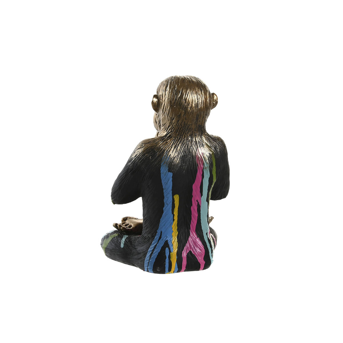 Prydnadsfigur DKD Home Decor Gyllene Harts Multicolour Apa Modern (19 x 12 x 24,5 cm) (3 antal) - 3