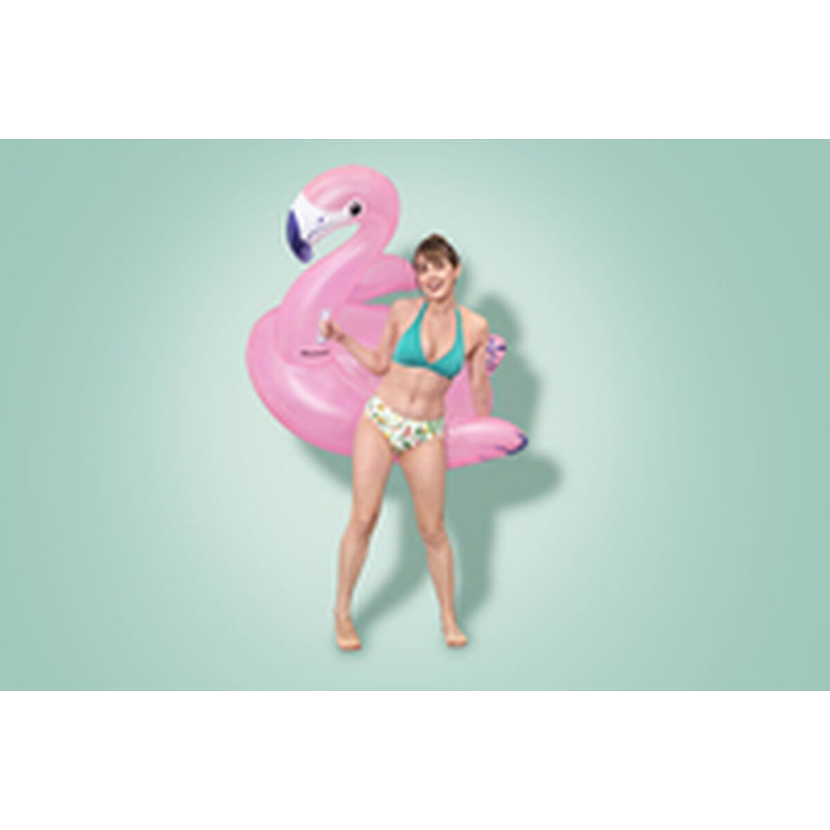 Bestway Uppblåsbar Figur Flamingo med Handtag 153x143 cm Strand och Pool 41475 - 13