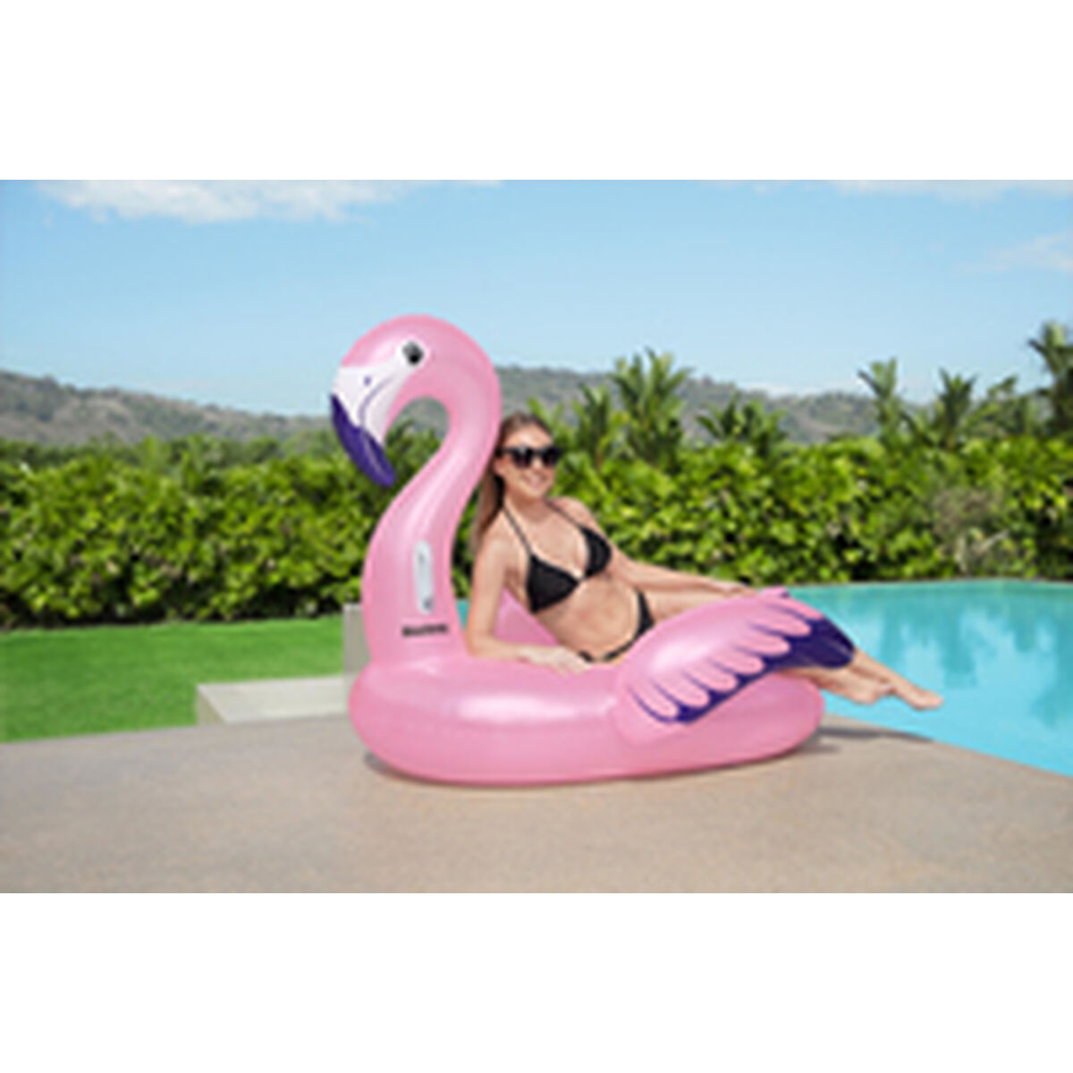 Bestway Uppblåsbar Figur Flamingo med Handtag 153x143 cm Strand och Pool 41475 - 15