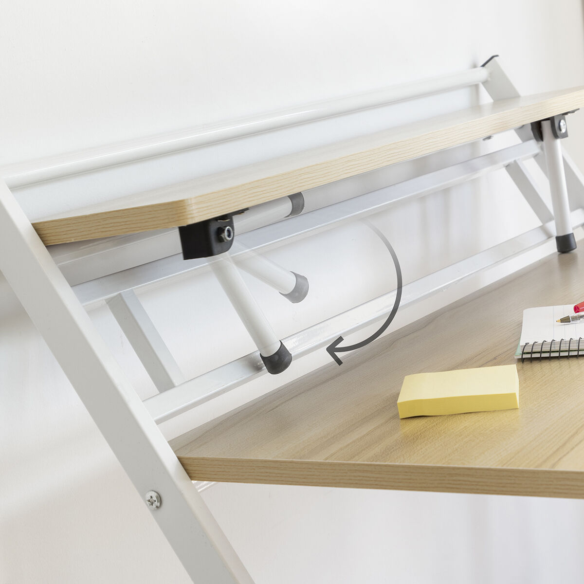 Hopfällbart skrivbord med hylla Tablezy InnovaGoods - 5