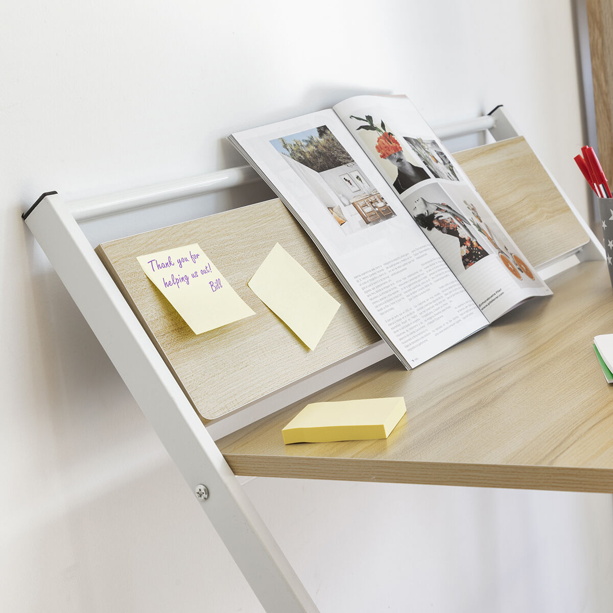 Hopfällbart skrivbord med hylla Tablezy InnovaGoods - 11