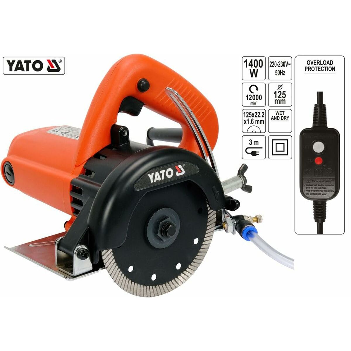Cirkelsåg Yato YT-82159 1400 W 125 mm Ø 125 mm