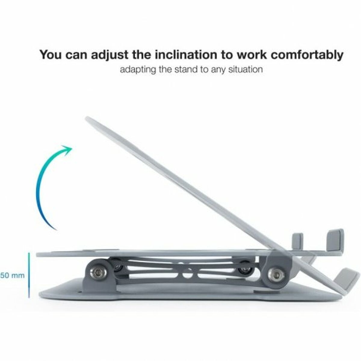 Laptopstöd TooQ TQLRS0012-AL-G Aluminium - 2
