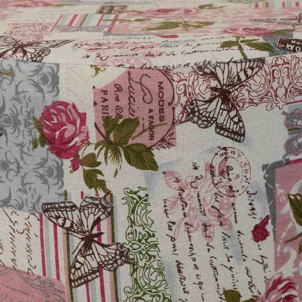 Sittpall Alexandra House Living Rosa Bambu Furu Badsvamp Trä MDF 32 x 44 x 32 cm - 7