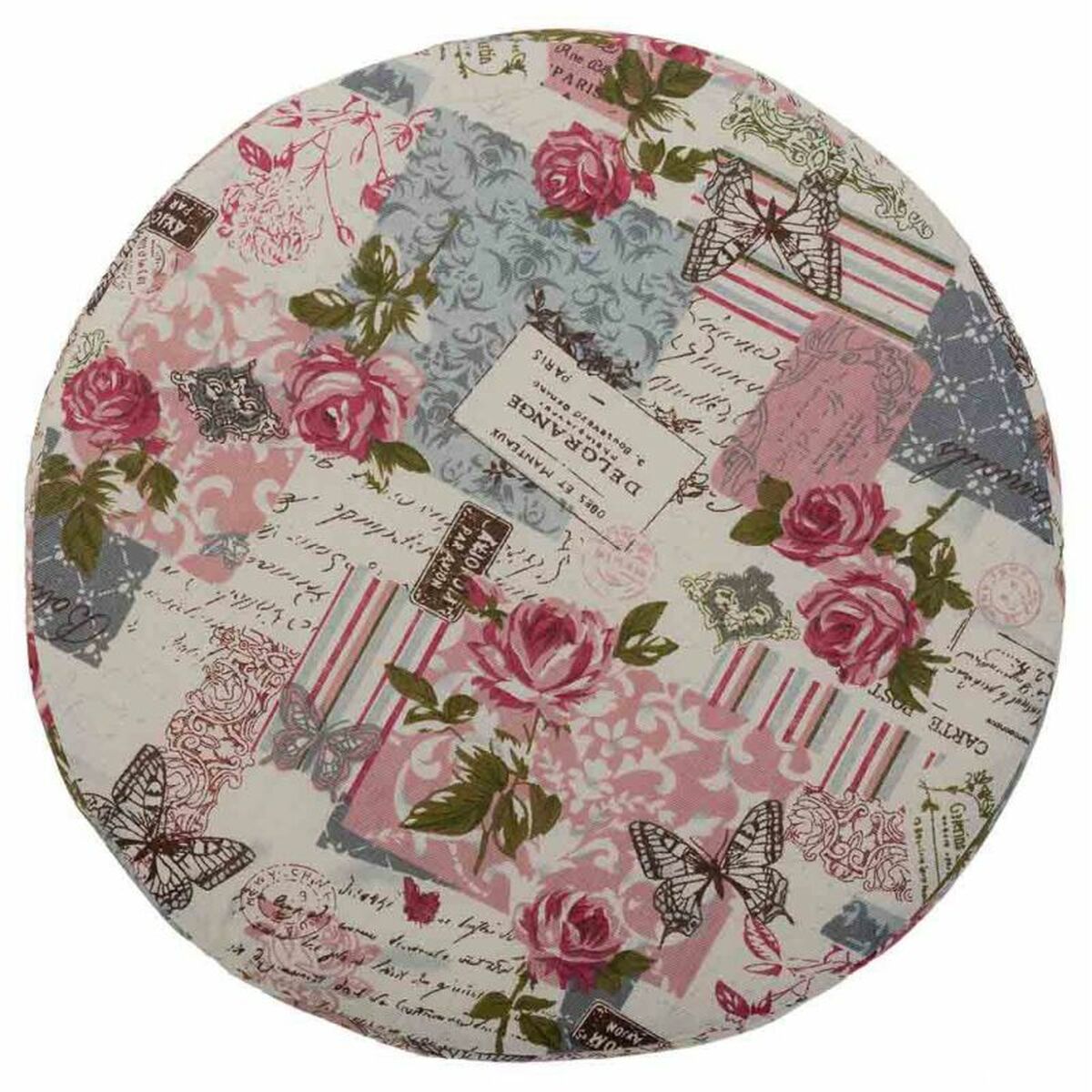 Sittpall Alexandra House Living Rosa Bambu Furu Badsvamp Trä MDF 32 x 44 x 32 cm - 6