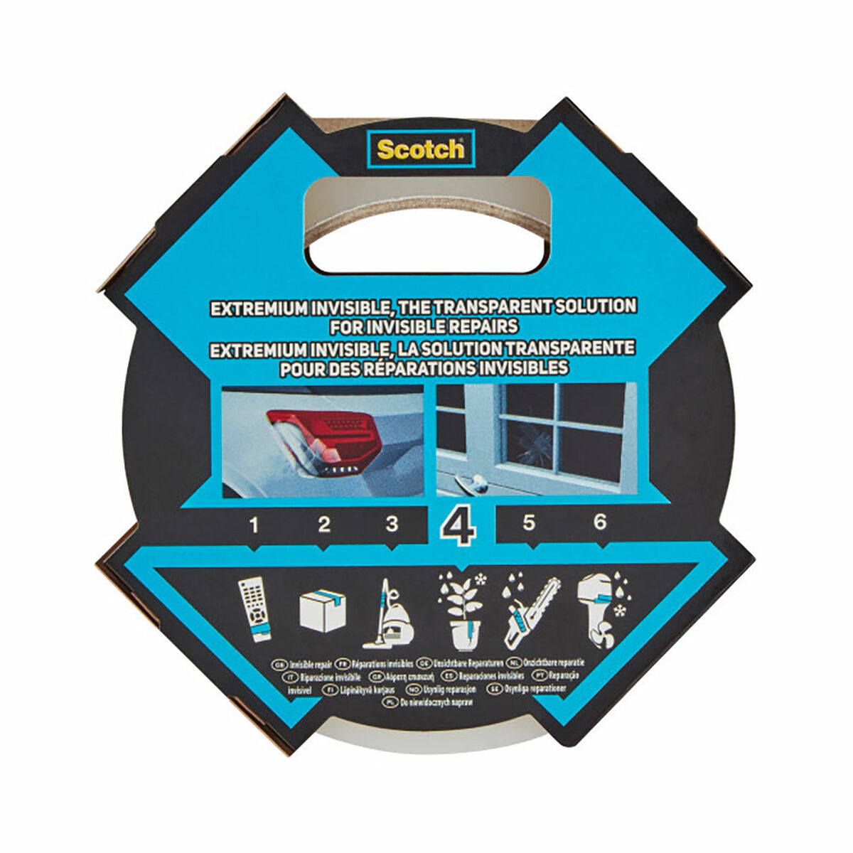 Silvertejp Scotch Transparent 20 m x 48 mm - 3