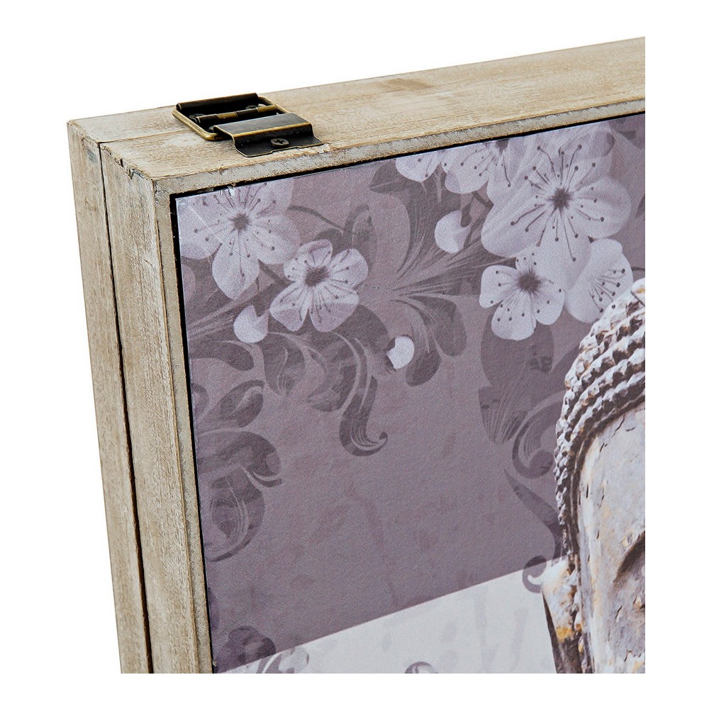 Dekorationslåda DKD Home Decor Grå Trä MDF Buddha Räknare (2 antal) - 5