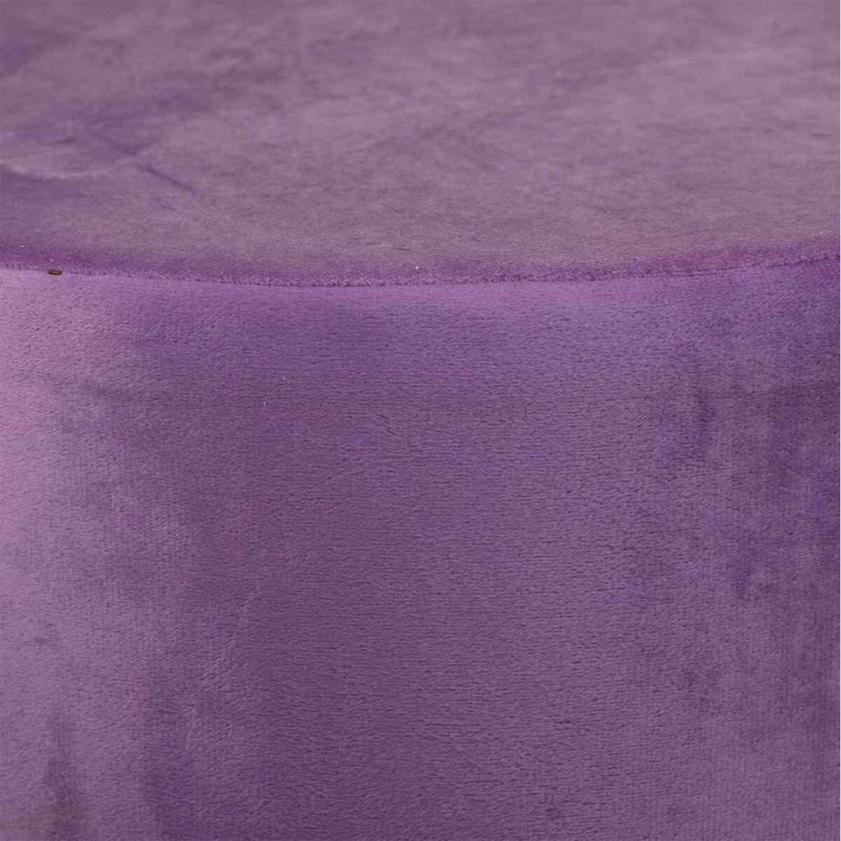 Sittpall Alexandra House Living Violett Sammet Bambu Furu Badsvamp Trä MDF 32 x 44 x 32 cm - 7