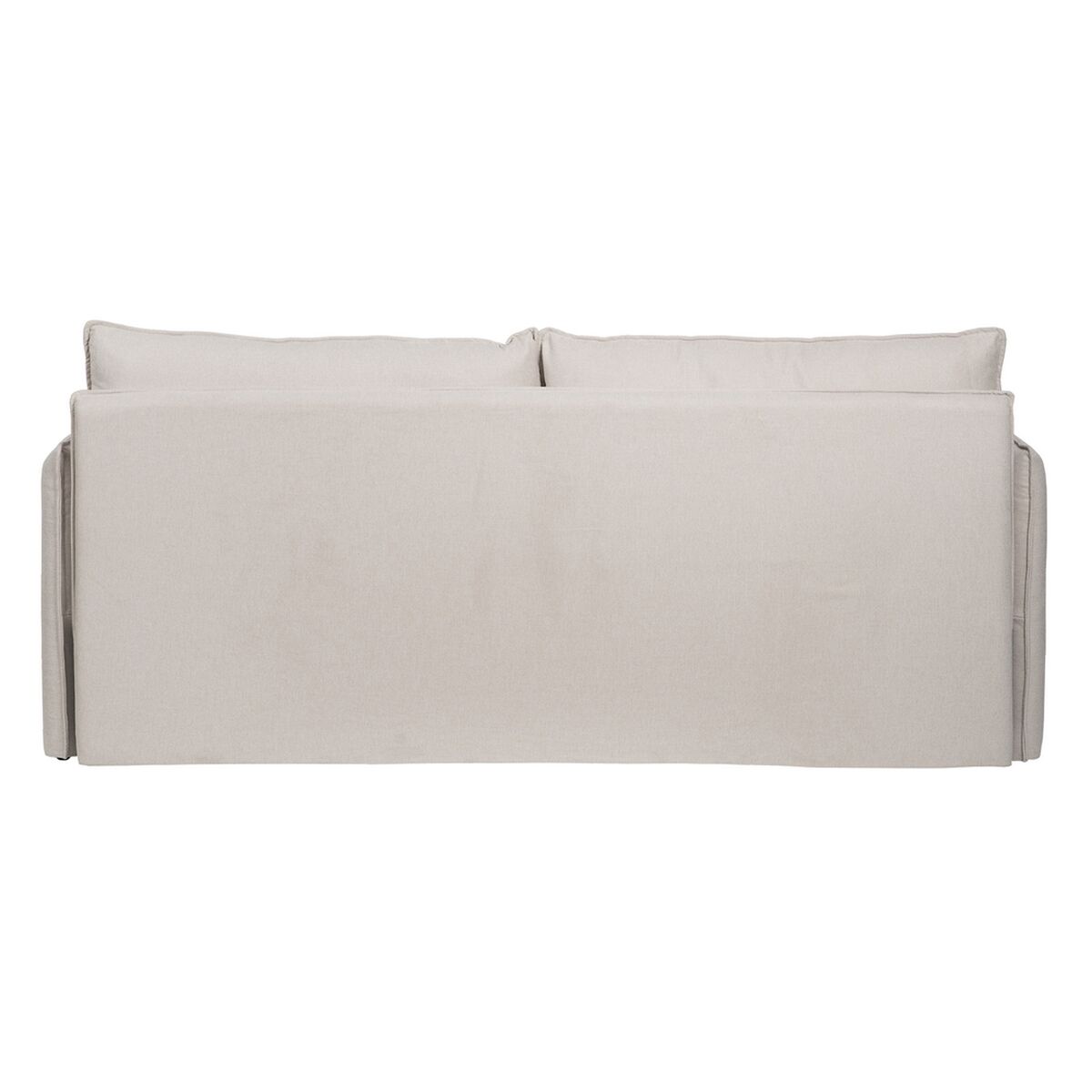 Soffa Beige Polyester linne 210 x 93 x 95 cm - 7
