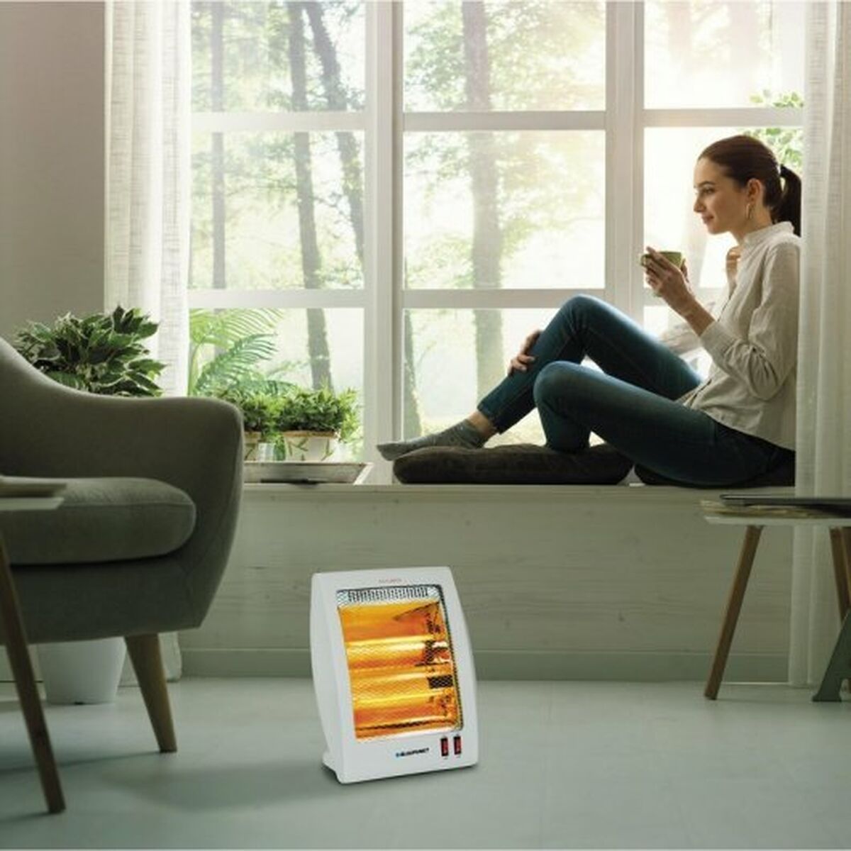 Kvartsvärmare Blaupunkt BP1004 800 W Grå - 6