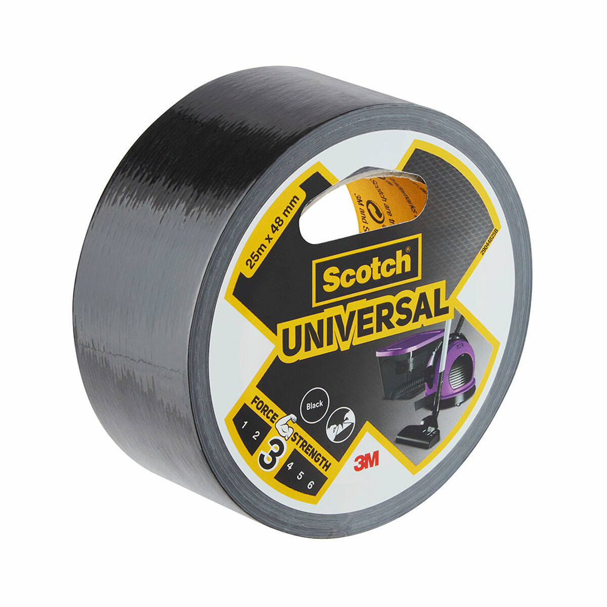 Silvertejp Scotch Svart 25 m x 48 mm