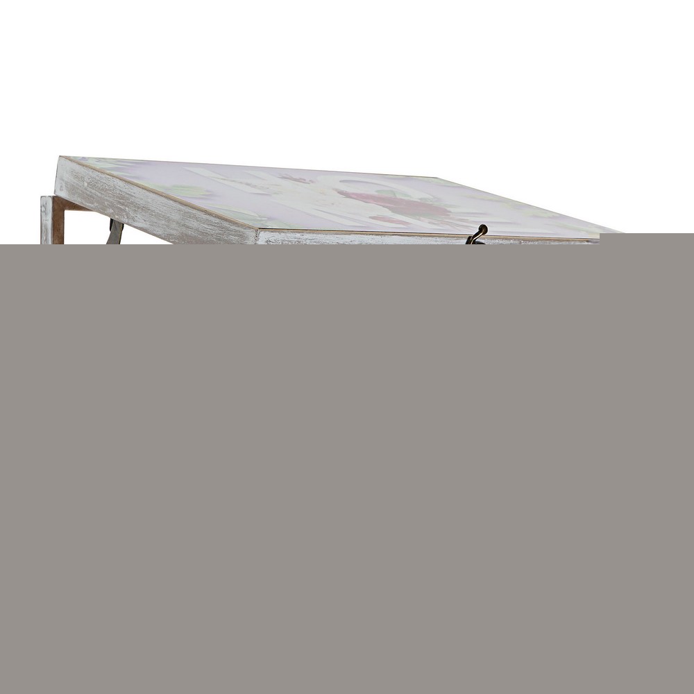 Dekorationslåda DKD Home Decor Rosa Lila Trä MDF Tropiskt Räknare (2 antal) - 2