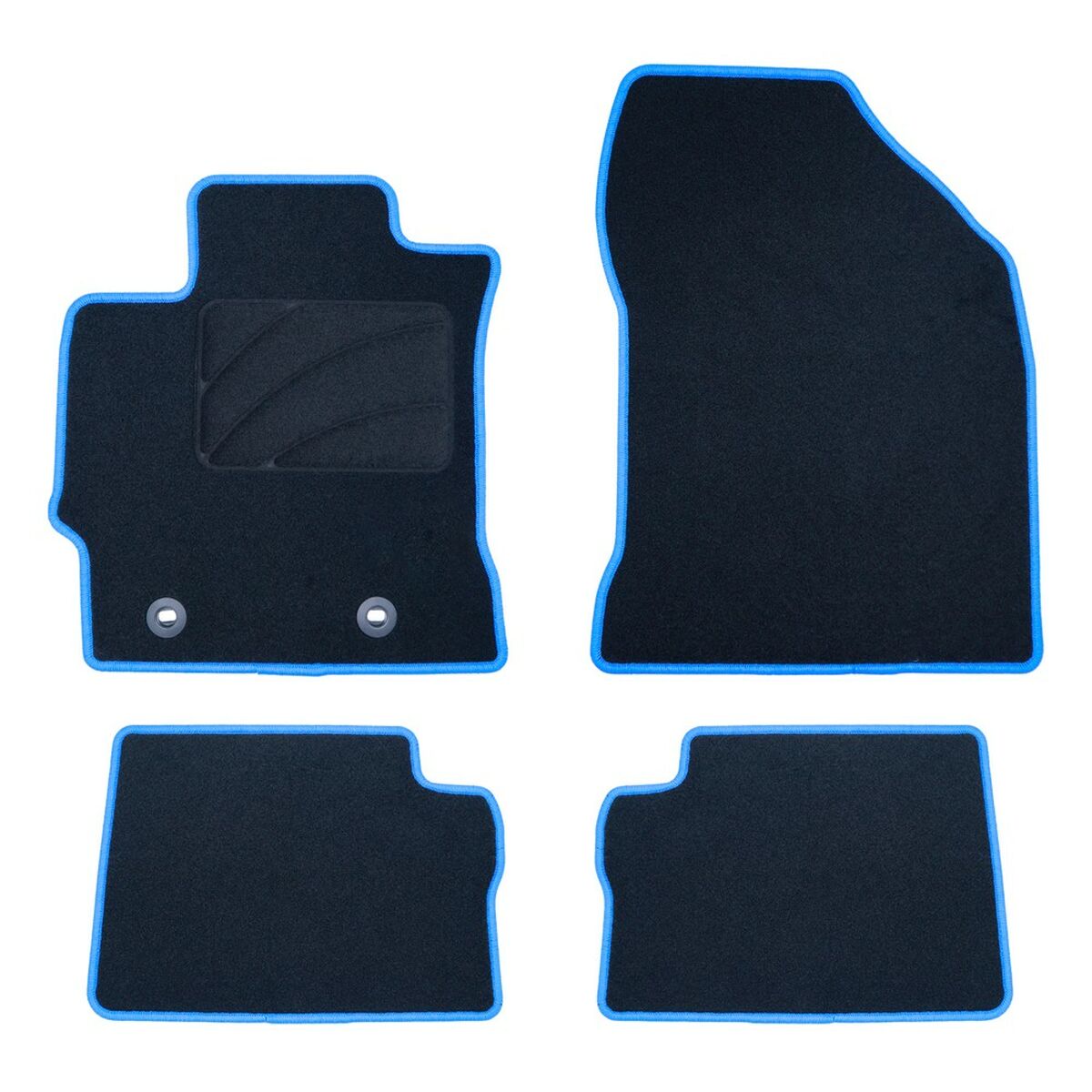 Set med bilgolvmattor OCC Motorsport OCCTY0002BL Blå 5 Delar