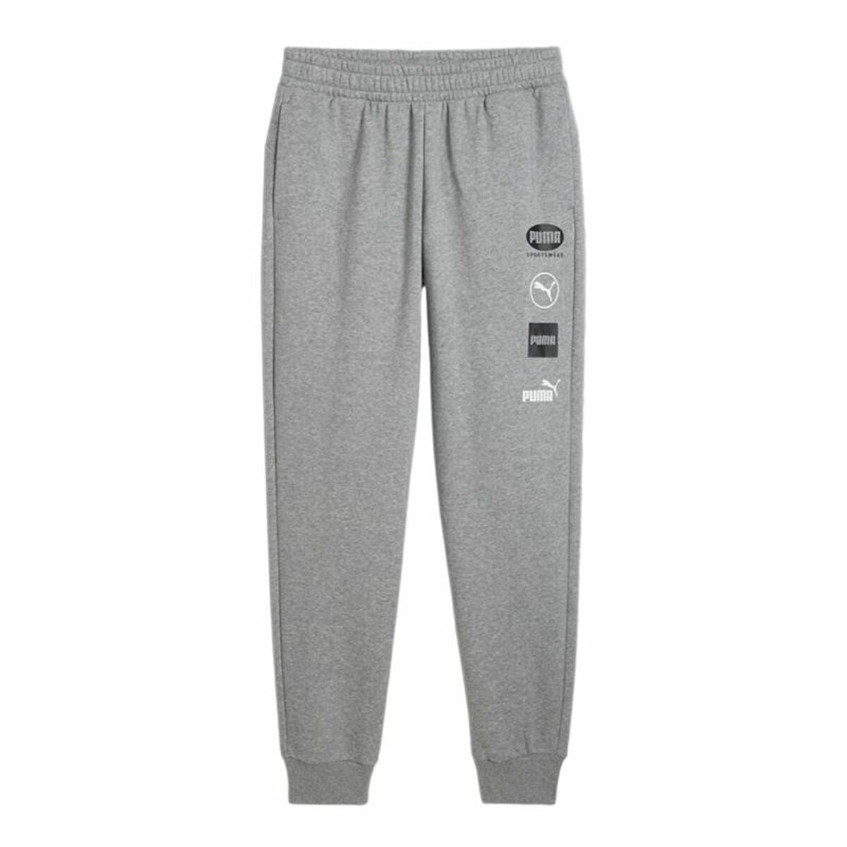 Nederdel träningsoverall för vuxna Puma Power Graphic Sweatpants Grå Män