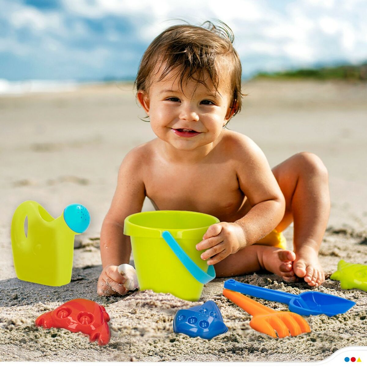 Strandleksaker set Colorbaby polypropen (18 antal) - 9