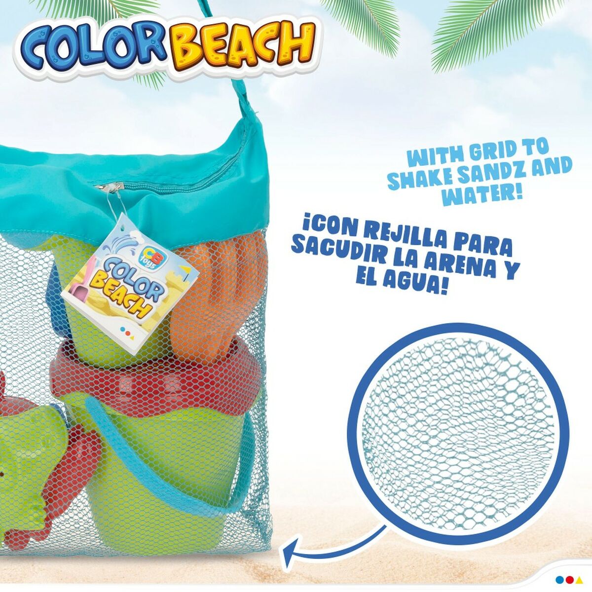 Strandleksaker set Colorbaby polypropen (18 antal) - 4
