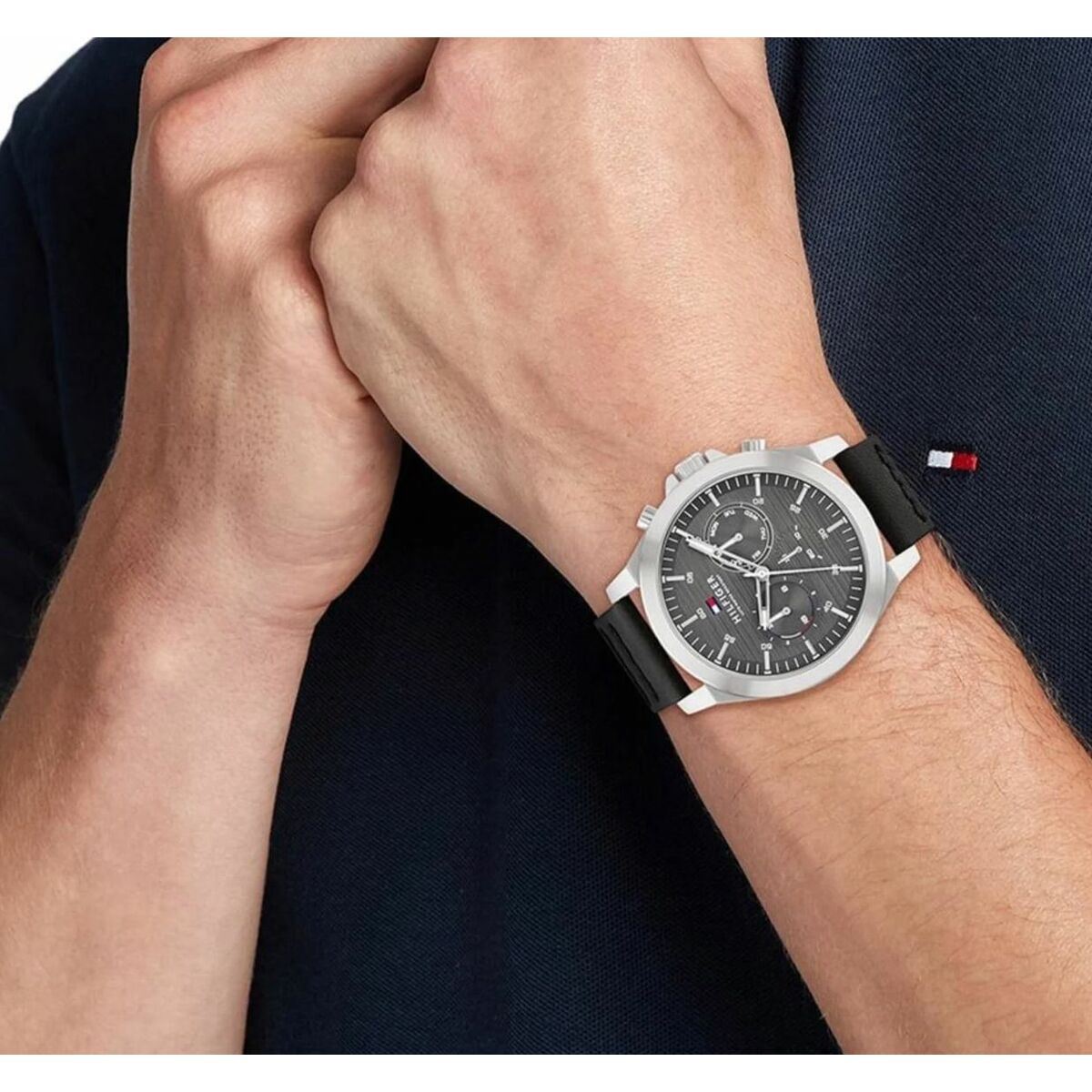 Herrklocka Tommy Hilfiger 1710521 Svart (Ø 46 mm) - 2