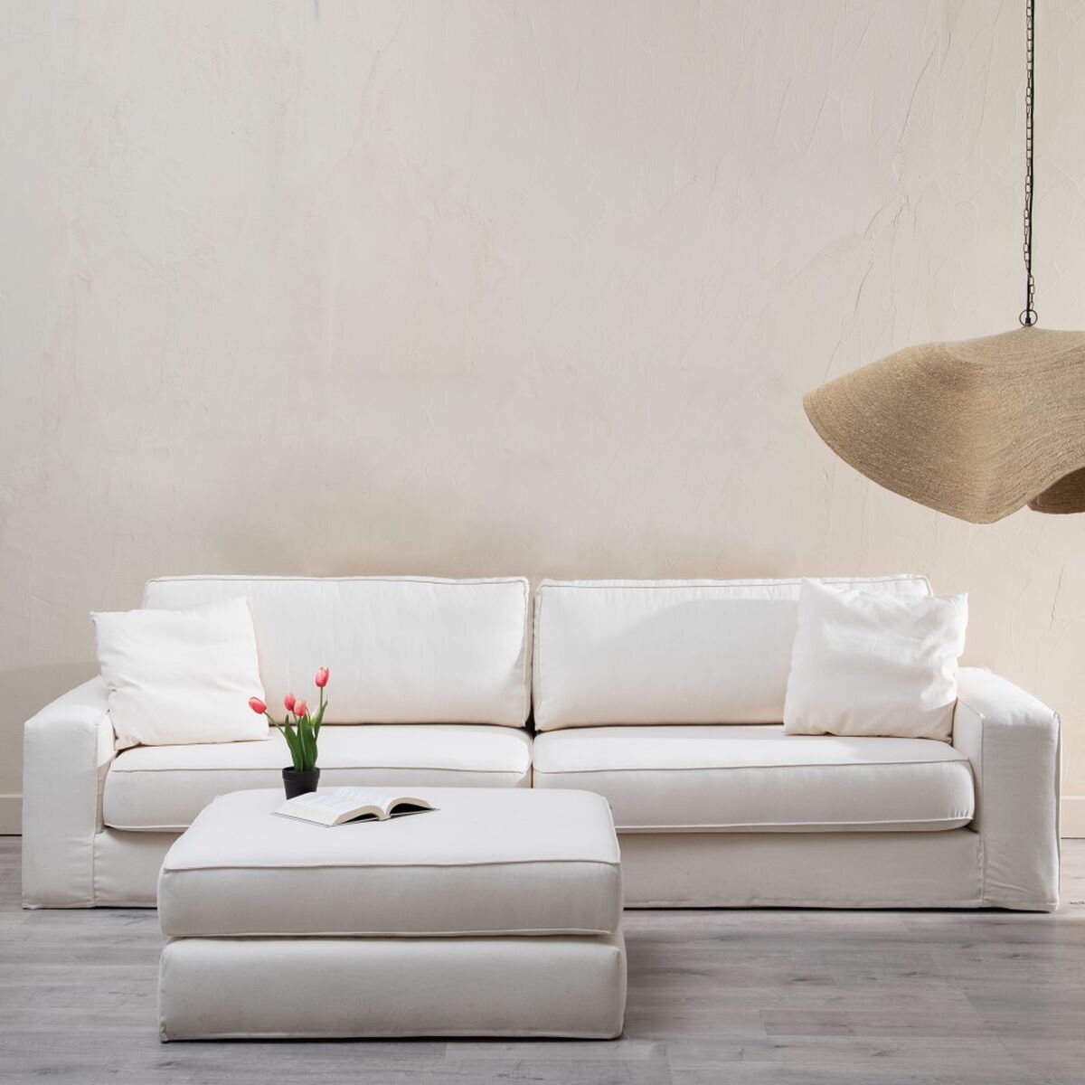Puff Kräm 100 x 80 x 44 cm - 7