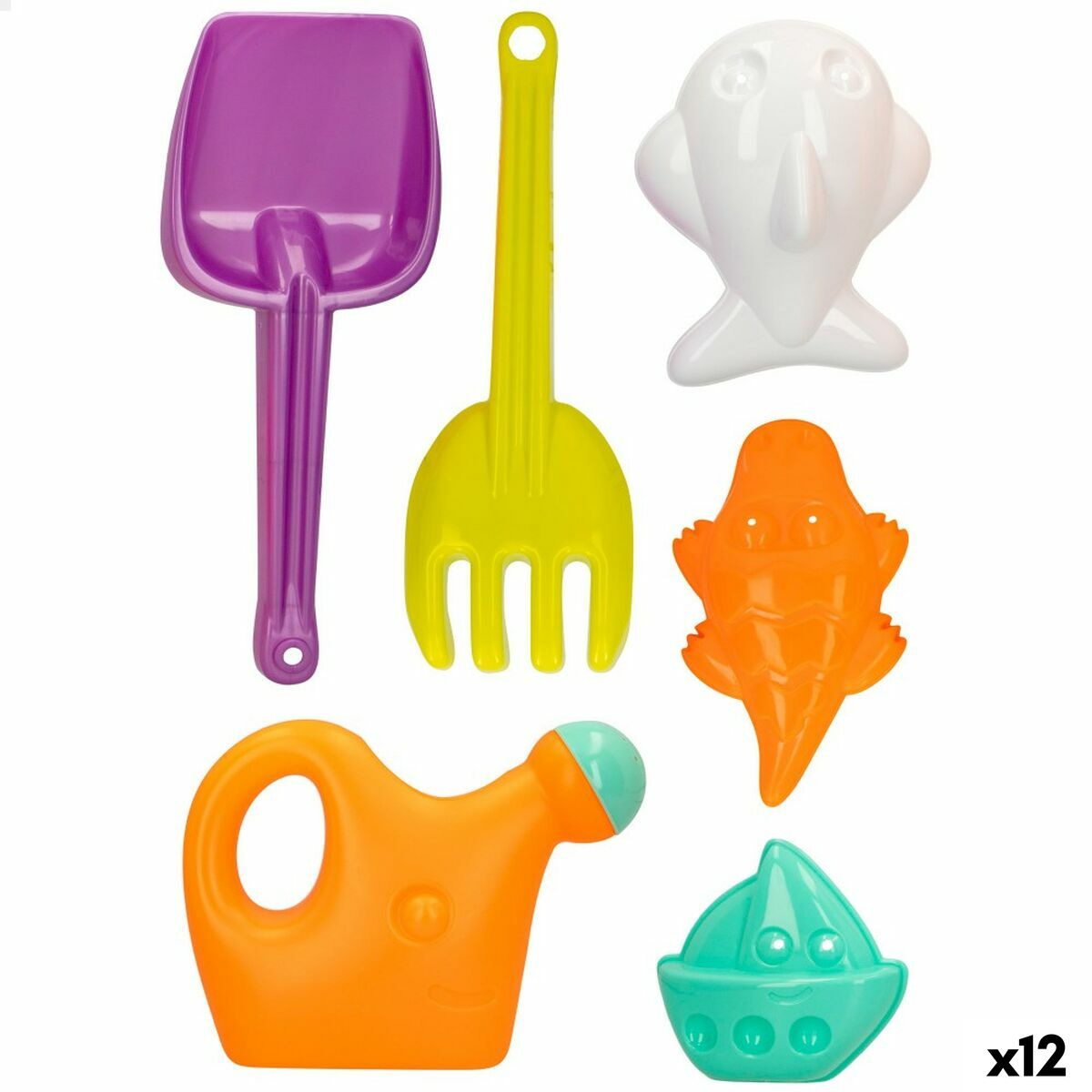 Strandleksaker set Colorbaby 6 Delar 27 cm (12 antal) - 4