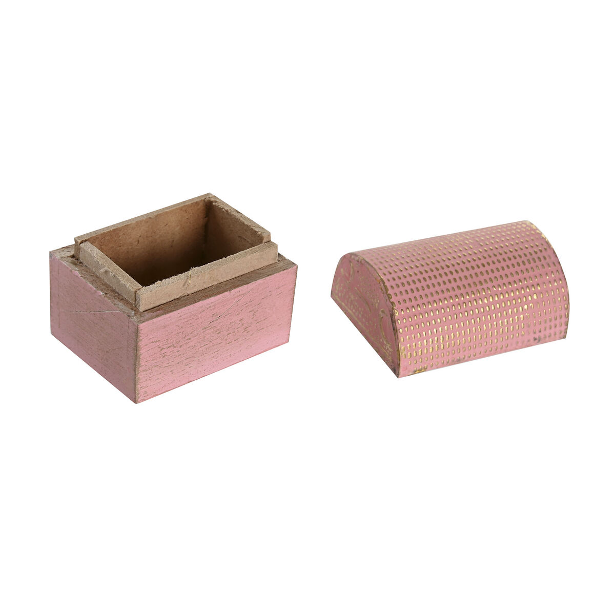 Smyckeskrin DKD Home Decor Multicolour Metall Mangoträ 4 x 5 x 5 cm (12 antal) - 2