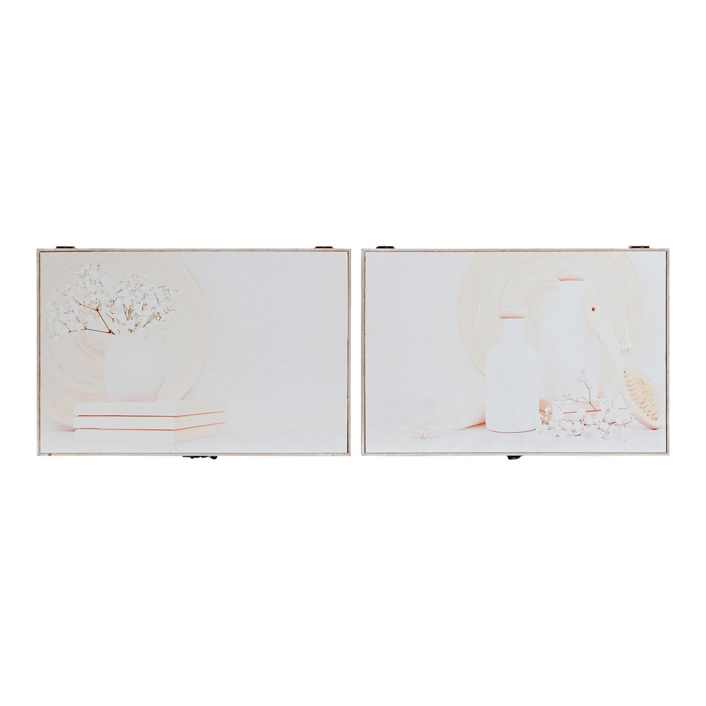 Nyckelskåp DKD Home Decor 8424001797233 Trä Trä MDF Beige 2 antal 46 x 6 x 32 cm
