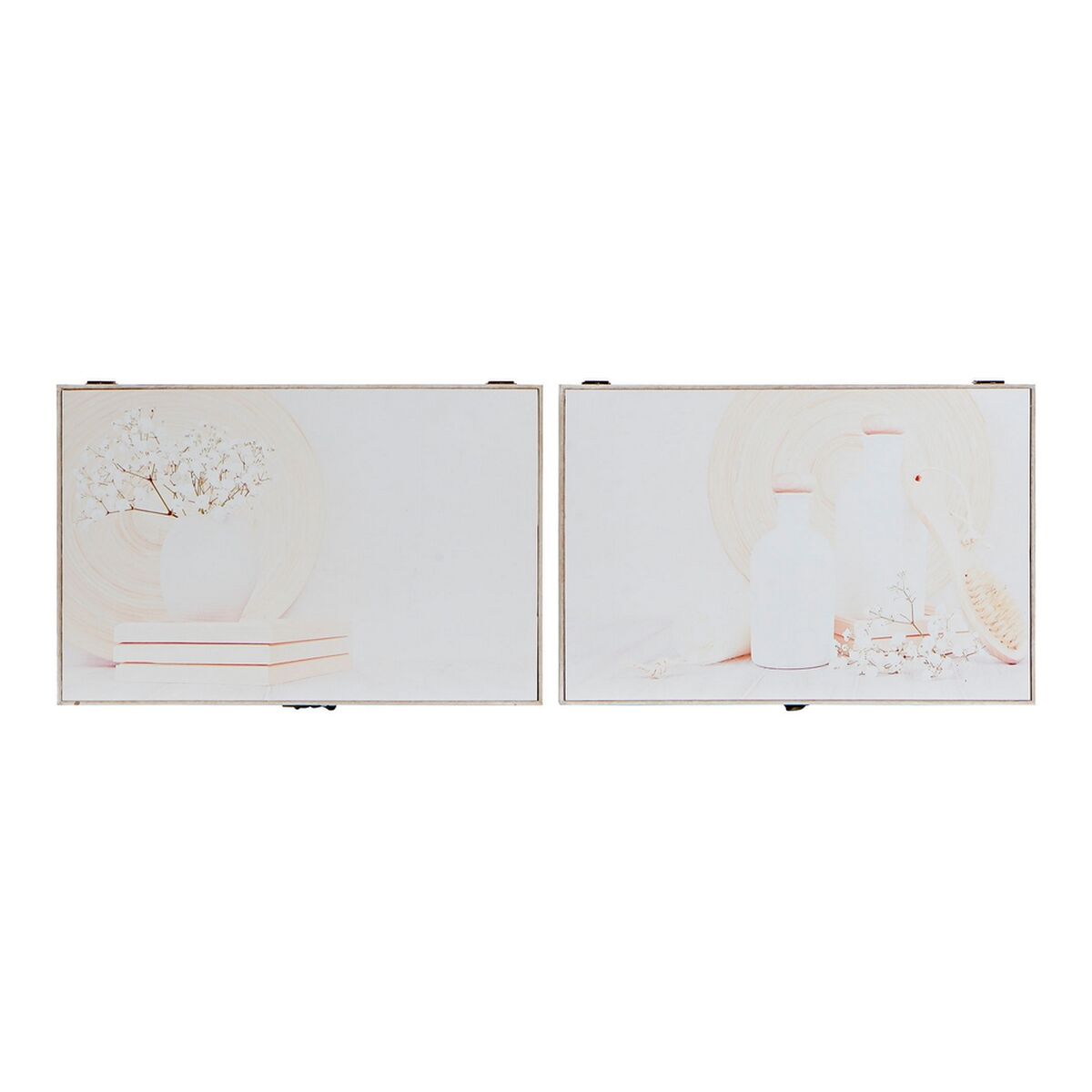 Nyckelskåp DKD Home Decor 8424001797233 Trä Trä MDF Beige 2 antal 46 x 6 x 32 cm - 9