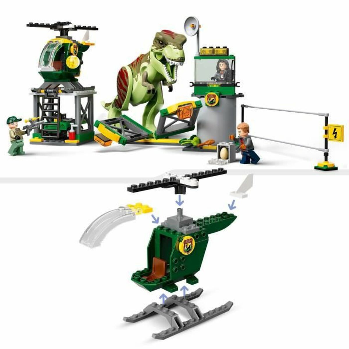 Playset Lego 76944 Jurassic World T-Rex Escape (140) (140 Delar) - 8