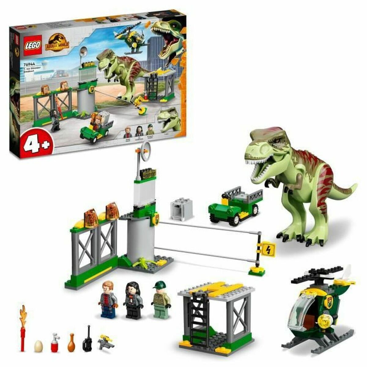 Playset Lego 76944 Jurassic World T-Rex Escape (140) (140 Delar) - 5
