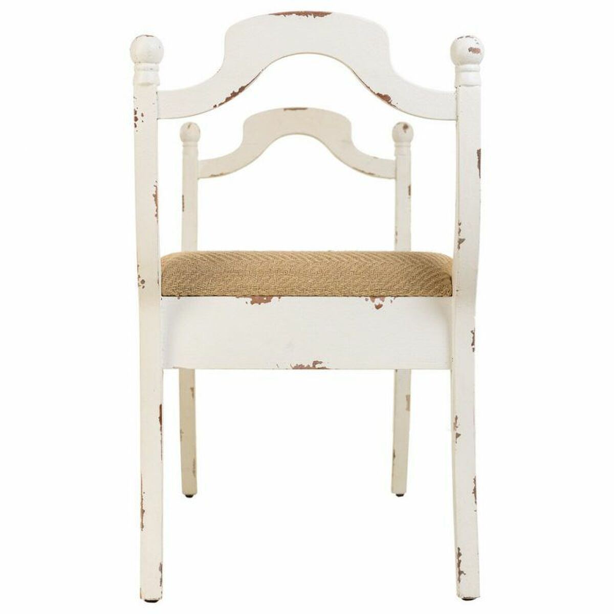 Sittpall Alexandra House Living Vit Badsvamp Granträ Trä MDF 45 x 78 x 139 cm - 4