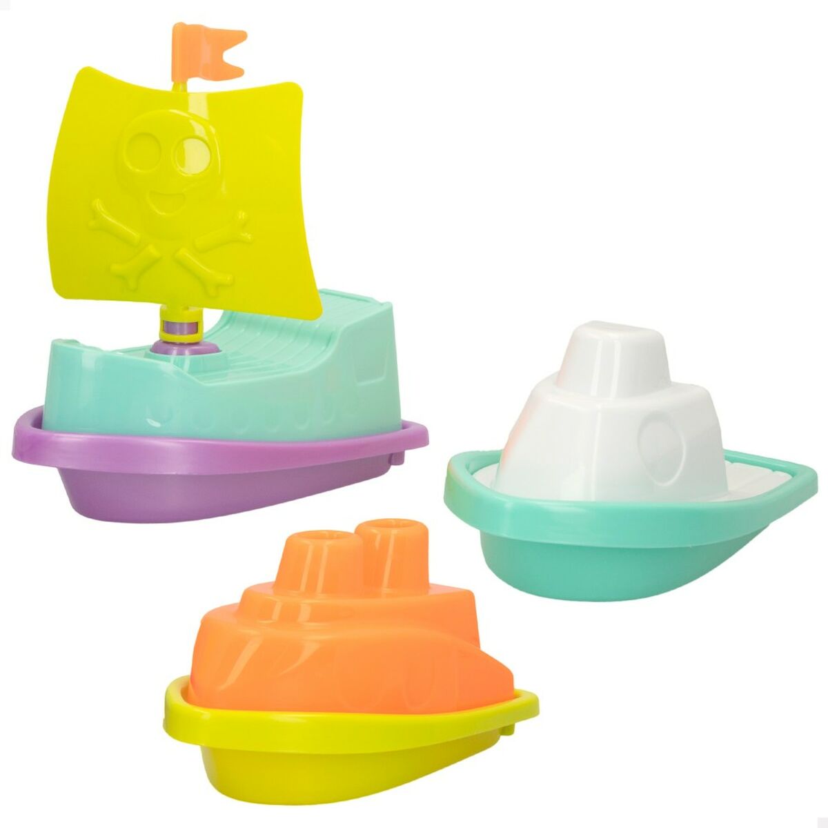 Strandleksaker set Colorbaby 3 Delar Båt polypropen (12 antal) - 2