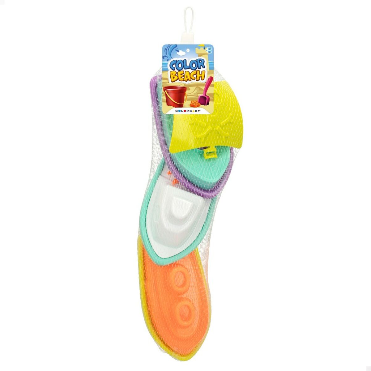 Strandleksaker set Colorbaby 3 Delar Båt polypropen (12 antal) - 4