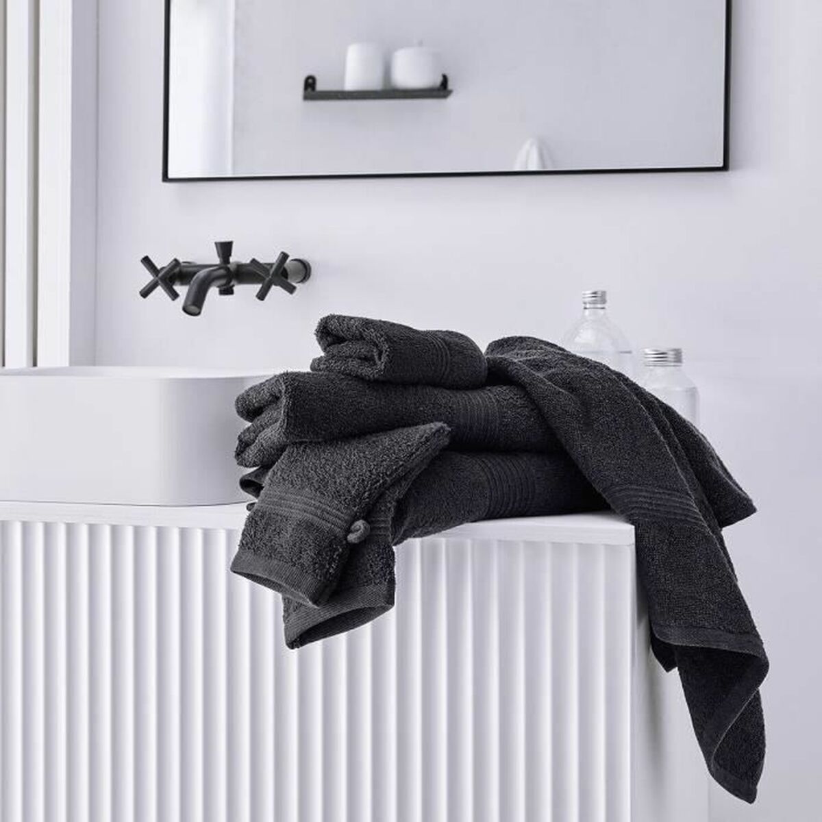Badhandduk TODAY Essential charcoal 70 x 130 cm - 2