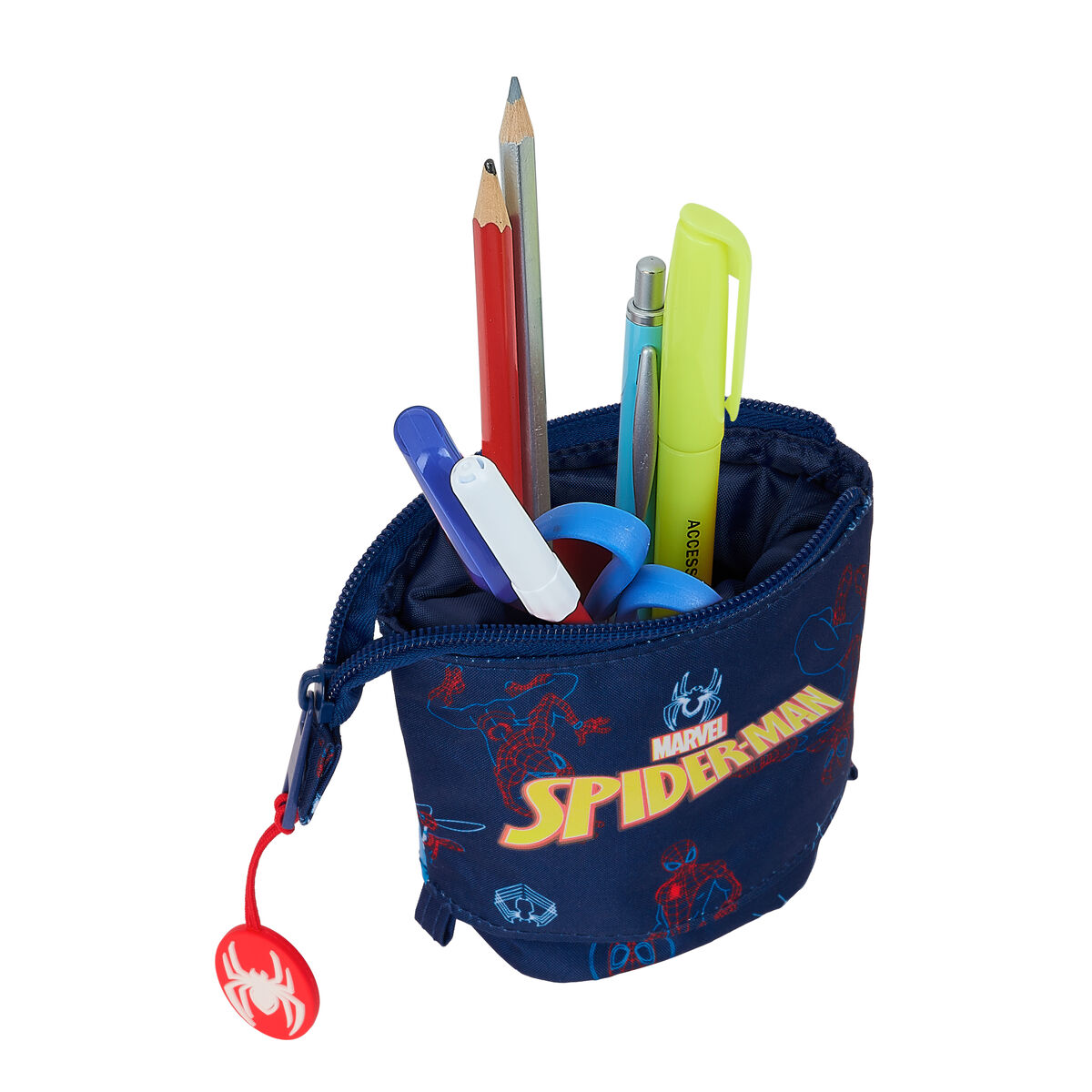 Necessär Mugg Spider-Man Neon Marinblå 8 x 19 x 6 cm - 2