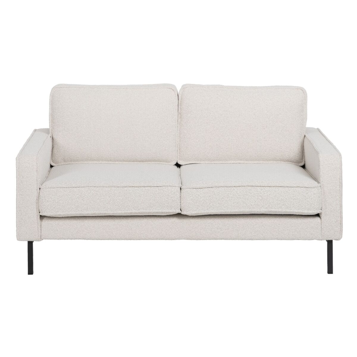 Soffa 163 x 87 x 90 cm Syntetmaterial Beige Metall