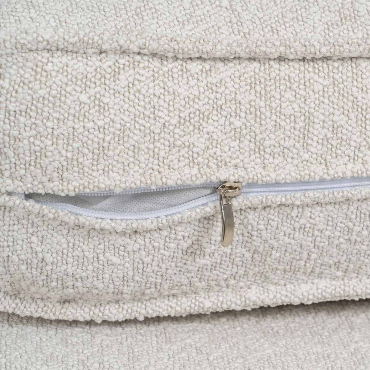 Soffa 163 x 87 x 90 cm Syntetmaterial Beige Metall - 2