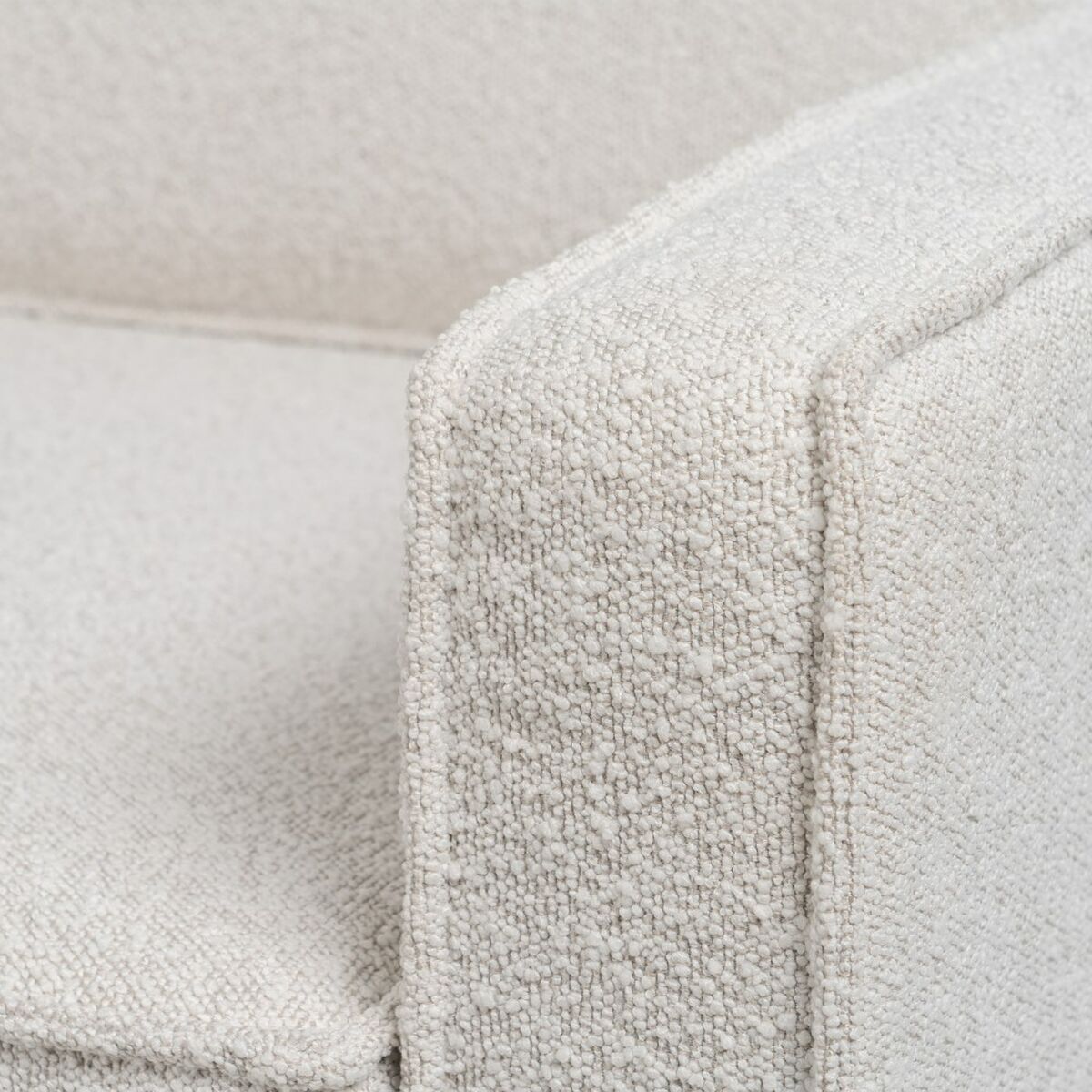 Soffa 163 x 87 x 90 cm Syntetmaterial Beige Metall - 4