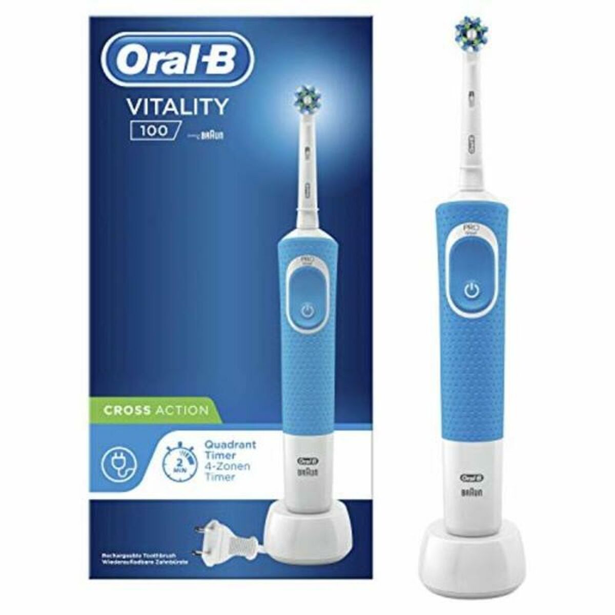 Elektrisk Tandborste Oral-B Vitality Pro Blå - 2