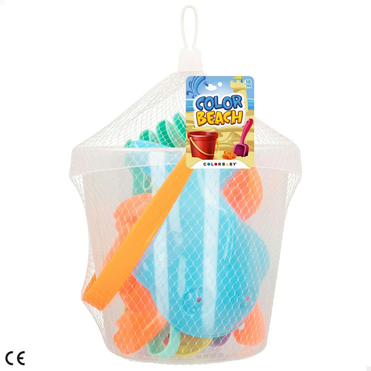 Strandleksaker set Colorbaby Ø 18 cm (24 antal) - 5