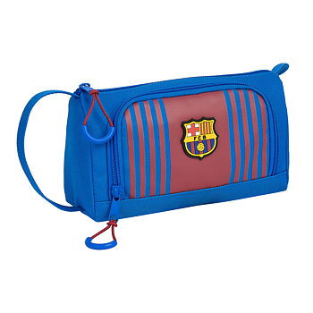Skolväska F.C. Barcelona M917 Rödbrun Marinblå 20 x 11 x 8,5 cm