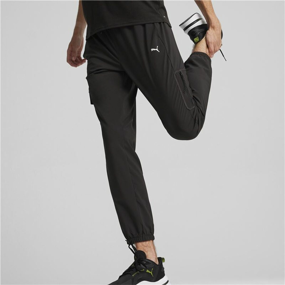 Nederdel träningsoverall för vuxna Puma Flex Woven Cargo Svart Män - 2
