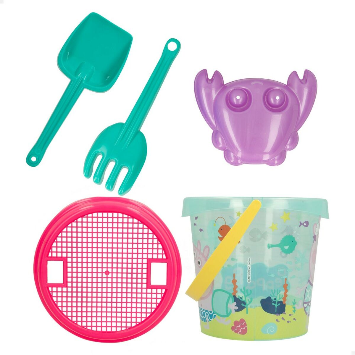 Strandleksaker set Peppa Pig Ø 18 cm (16 antal) - 4