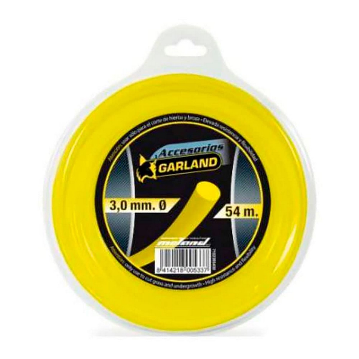Tråd till trimmer Garland 71023r5430 Ø 3 mm Rund 54 m Nylon - 2