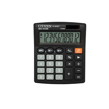 Kalkylator Citizen SDC-812NR Svart