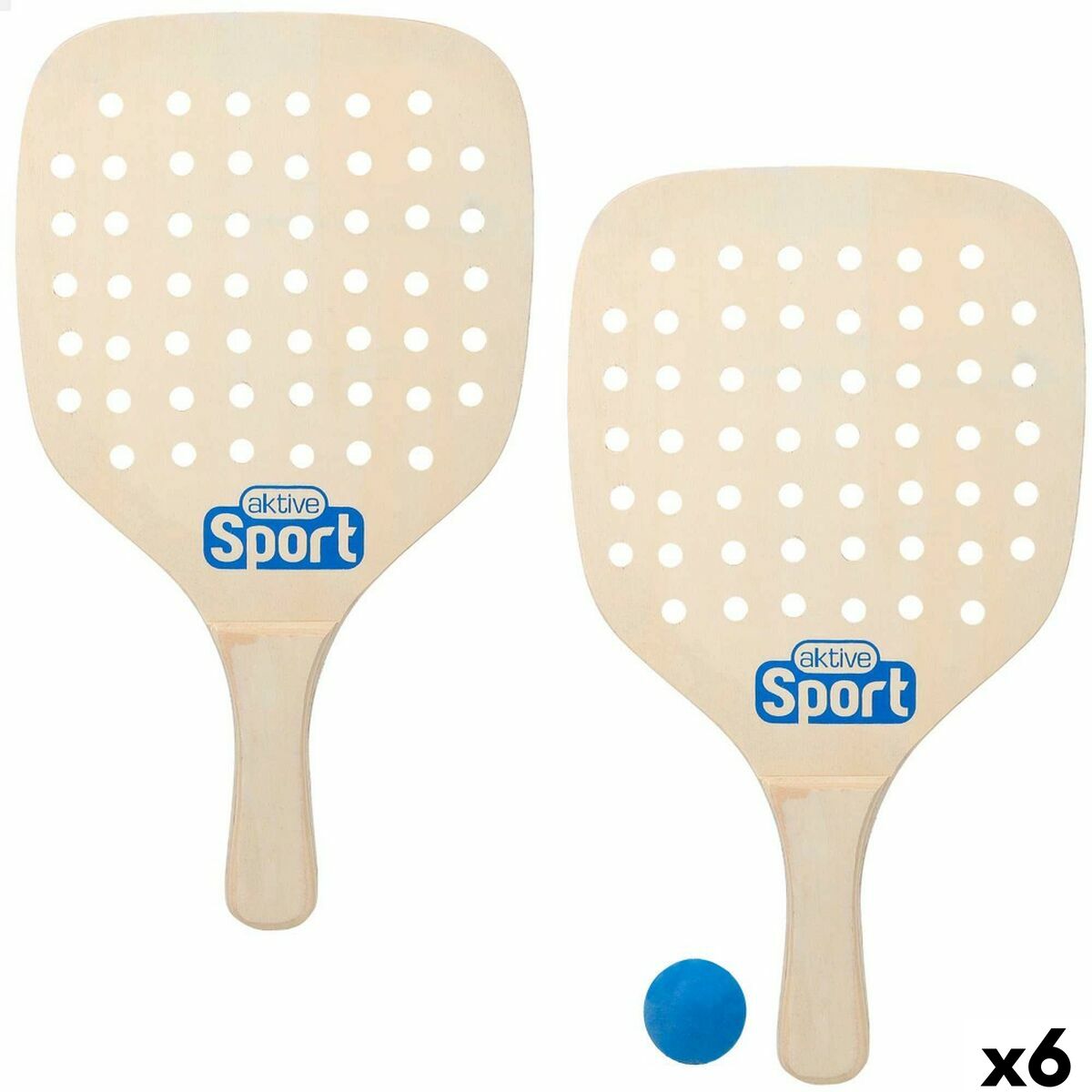 Strandspadar med boll Aktive 22 x 39 cm (6 antal) - 6
