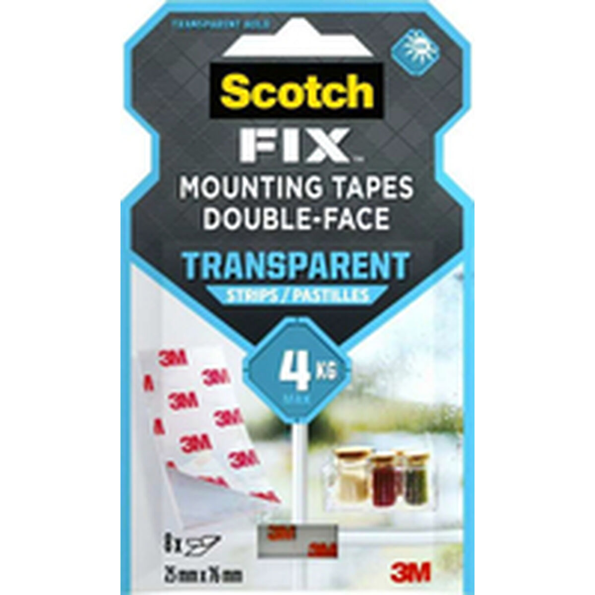 Dubbelsidig Tejp Scotch Transparent - 3
