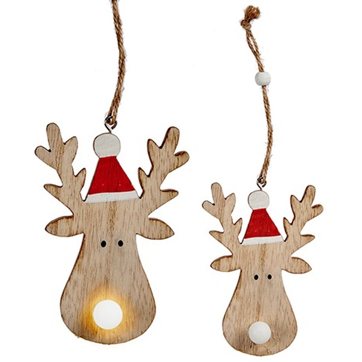 Julgranskula Krist+ Brun Trä Ren 7,5 x 2,5 x 17 cm 7,5 x 11 x 3 cm (24 antal) - 3