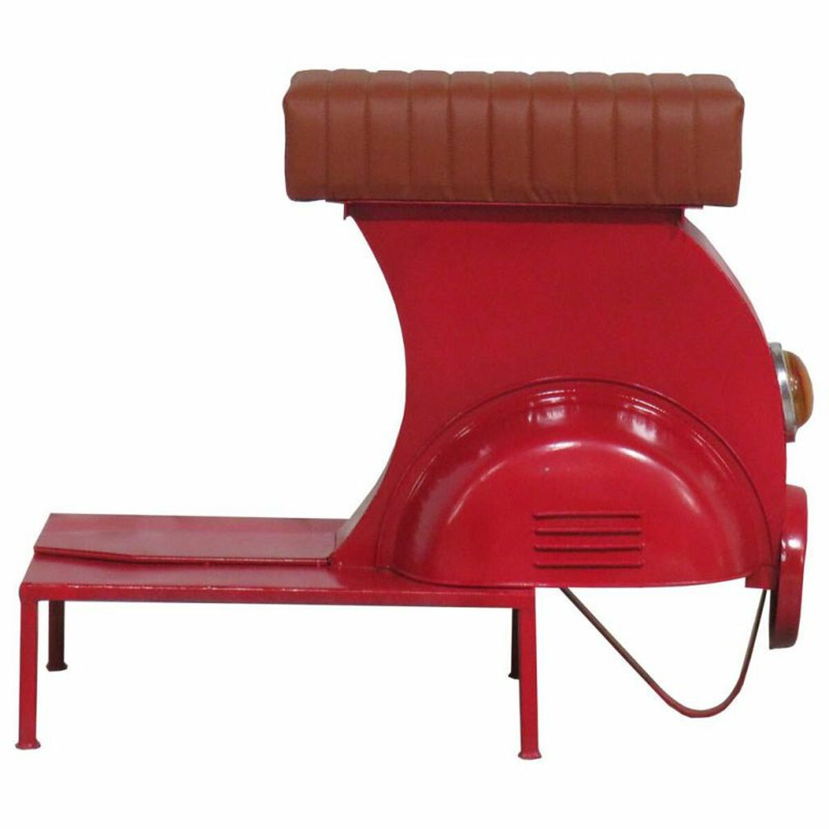 Sittpall Alexandra House Living Röd PVC Läder Järn 50 x 75 x 95 cm Motorcykel - 4