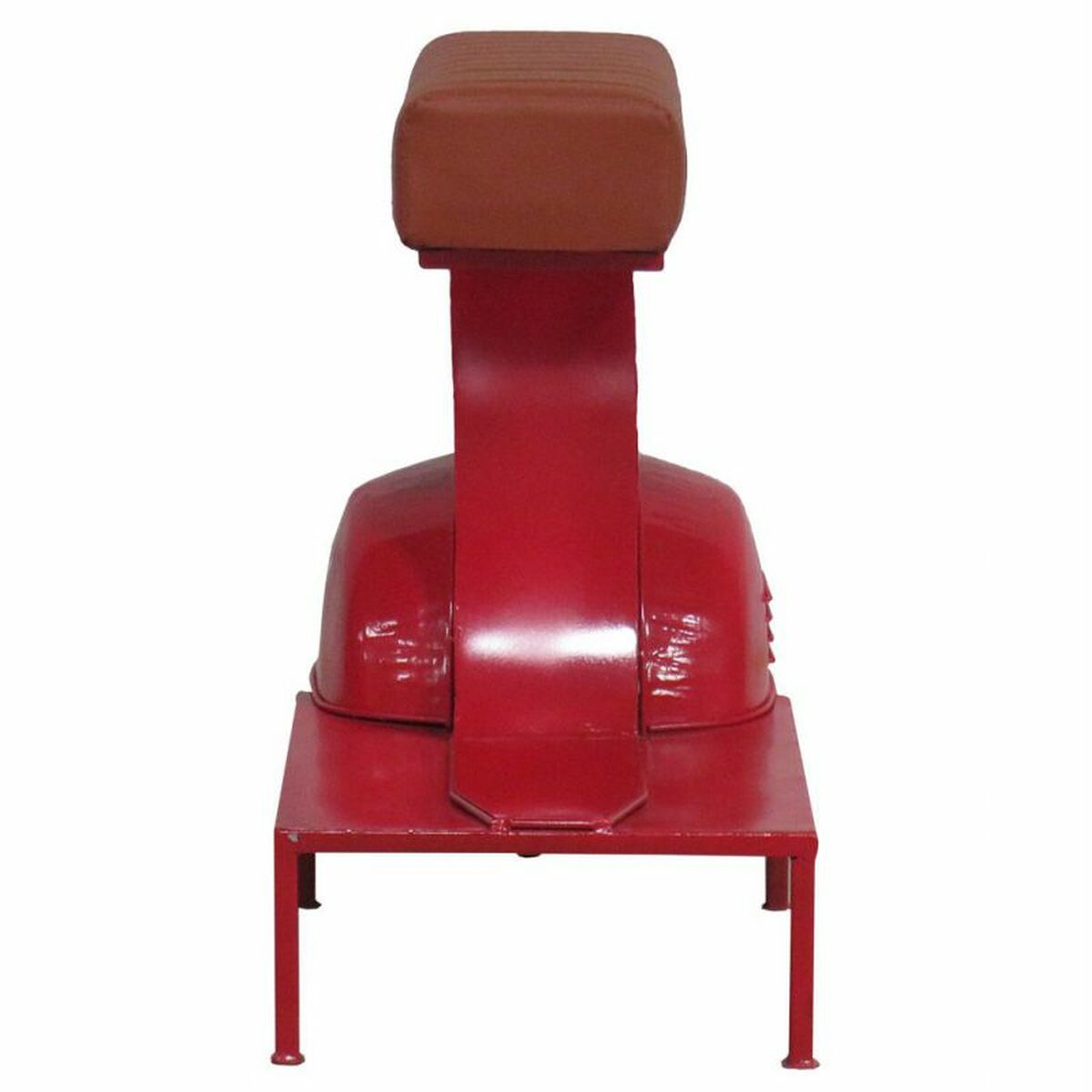 Sittpall Alexandra House Living Röd PVC Läder Järn 50 x 75 x 95 cm Motorcykel - 3